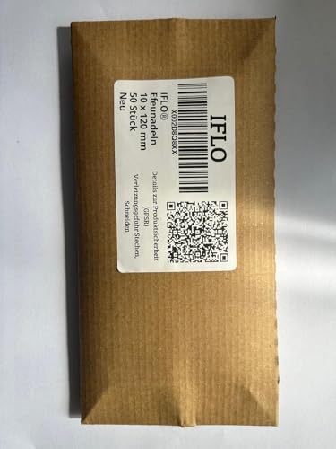 Iflo® Floristiknadeln im Set – Strohblumennadeln, Römerhaften & Efeunadeln für Kränze, Gestecke & Deko (Efeunadeln 10 x 120 mm - 50 Stück)