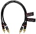 1 Foot RCA Cable Pair - Made with Canare L-4E6S, Star Quad, Audio Interconnect Cable and Neutrik-Rean NYS Gold RCA Connectors - Directional Design - Custom Made by WORLDS BEST CABLES