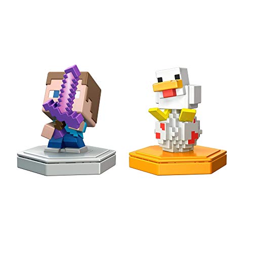 Mattel Minecraft Earth Boost Mini Figure 2-Pack, Nfc Chip Enabled For Play With Minecraft Earth Augmented Reality Mobile Device Game, Toys For Girls And Boys Age 6 And Up #TOP1