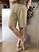 JMIERR Mens Summer Baggy Dress Shorts 2026 Pleated Button Office Fashion Work Business Shorts with Pockets, M, Khaki