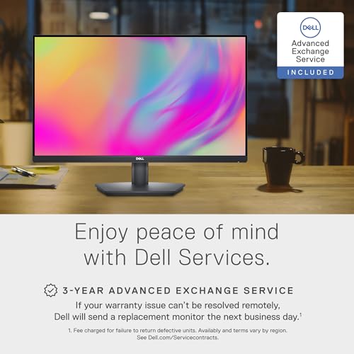 Image of Dell-SE2723DS (68.58 cm) QHD Monitor 2560 x 1440 at 75Hz, IPS Panel, Brightness 350 cd /m, 16.7m Colours, Colour Gamut 99% sRGB, Anti-Glare, 2X HDMI, 1x DP Port, 1x Audio line Out, 5 Year Warranty.