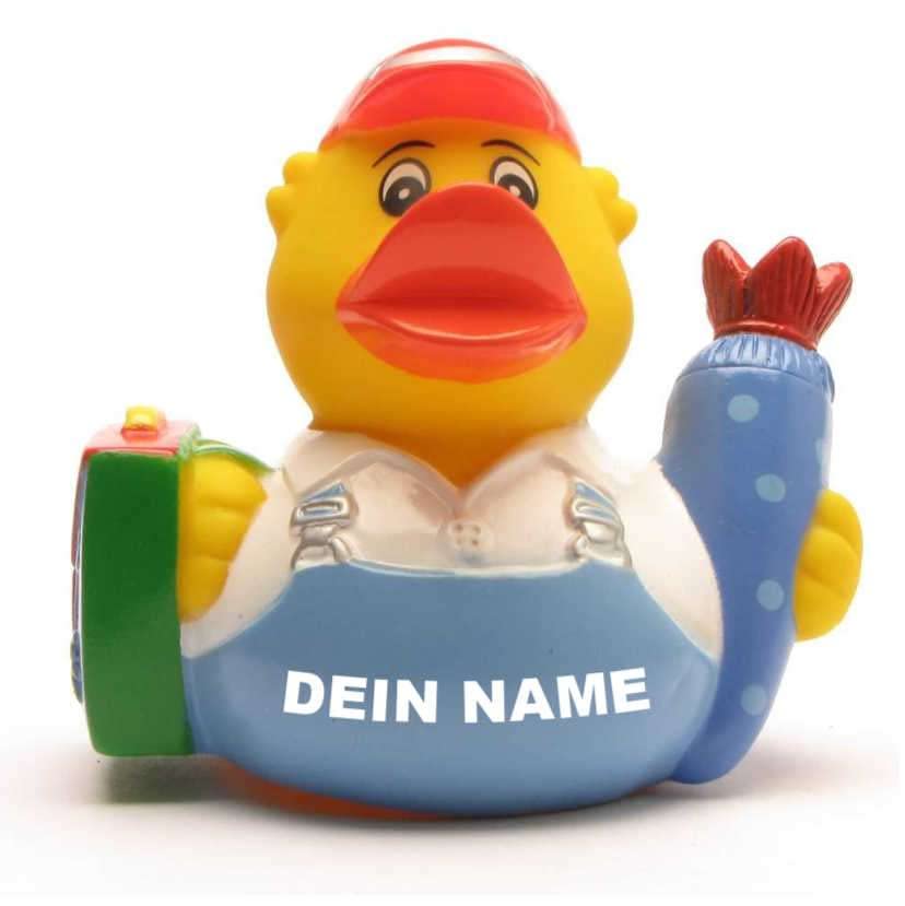 Bath Duck - Personalised (First School Boy Duck) — image 1