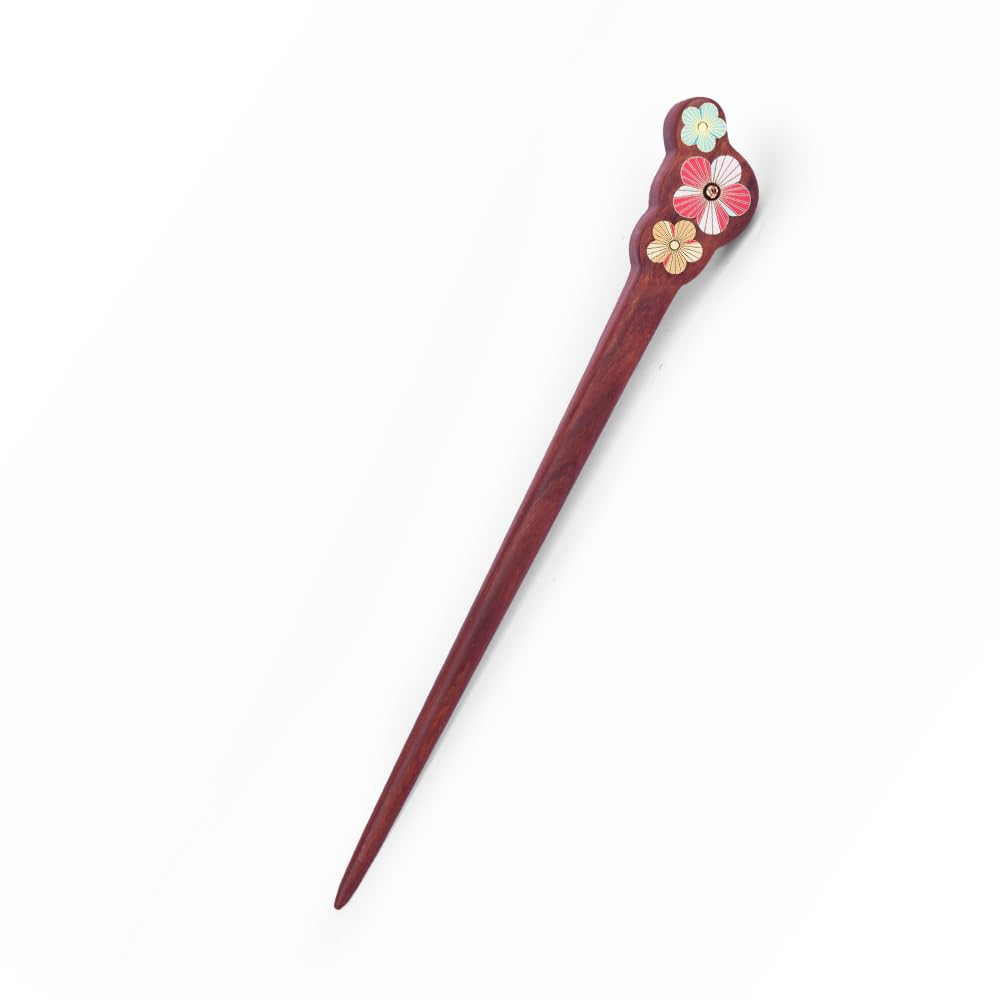 Fuyo Hairstick, Single Wooden Hairstick, Yukata, Hair Ornament, Kimono, TAN MUJIANG, TAN MUJIANG, Artisan Lacquer : Clothing, Shoes & Jewelry