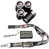 PRO SPEC IMPORTS - Carbon 3pc Supra Combo! Tire Valve stem caps + Keychain + Lanyard - for Toyota Supra GR A90 A91 (MK5), JZA80 (Mk4), A70 (Mk3), A60, Accessories Gift