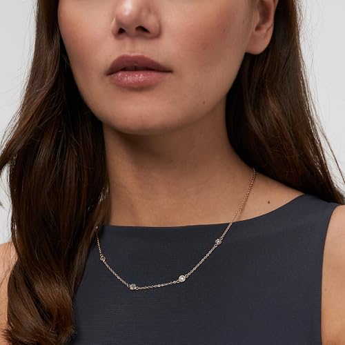 Tamaris Schmuck für Damen, Halskette aus Edelstahl mit verschiedenen bunten Zirkoniasteinen, sommerlicher Look zum kombinieren, wasserfest… – Ansicht 4