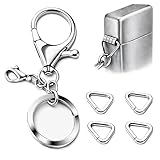 IN SELECT Stainless Steel Keychain & Triangle Hinge Pins Repair Kit Compatible with Select Zippo Lighters (2003+), Anti-Loss Replacement Accessory