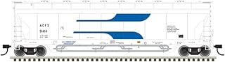 Atlas HO Scale Pressureaide Centerflow Hopper ACFX #51417 (White/Blue/Venturi)