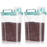 Picture of TBMax Pet Food Storage Containers 2 Pack 10 to 14 Lbs Airtight Dog Food Container Dispenser with Large Spout & Portable Handle, Travel Dog Treat Cat Food Storage Bin Bird Seed Container