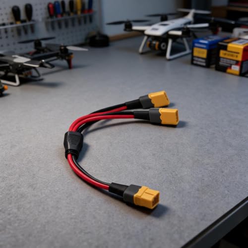 Cable XT60H contra sobrecalentamiento en drones con distribuidor de cobre de 36V 5