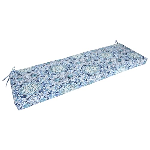 Blazing Needles Outdoor Bench Cushion, 60" x 19", Fiorella B