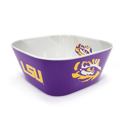 Image of YouTheFan NCAA LSU Tigers Large Party Bowl