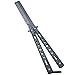 Generic New 1Pc Black Metal Practice Butterfly Comb Style Knife Trainer Tool