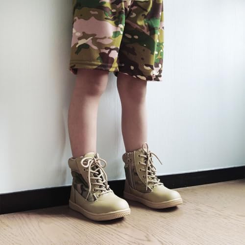 Boys Girls Outdoor Ankle Hiking Boots Trekking Walking Shoes Military Work Combat Jungle Boots4