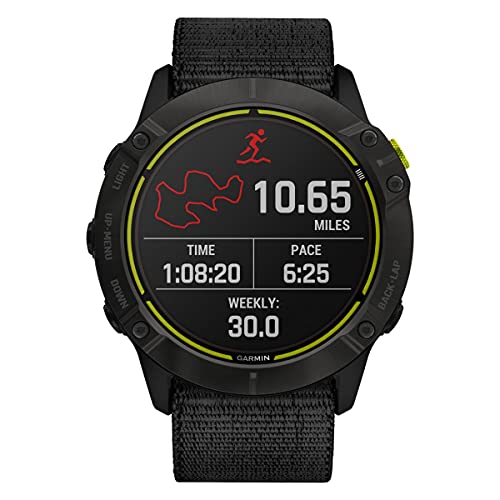 Garmin Fenix Enduro, Ultraperformance Multisport GPS Watch with Solar Charging Capabilities, Battery Life Up to 80 Hours in GPS Mode, Carbon Gray DLC Titanium with Black UltraFit Nylon Band - image 2