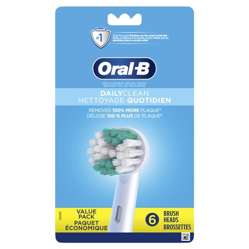 Image of Oral-B Daily Clean Electric Toothbrush Replacement Brush Heads Refill, 6 Count