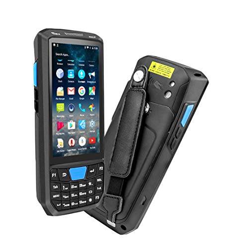 Xyfw con Base Terminal De Posición Portátil Android 8.1 PDA 1D Escáner De Código De Barras Honeywell Lector De Códigos De Barras 4G NFC Colector De Datos Portátil PDA Cover
