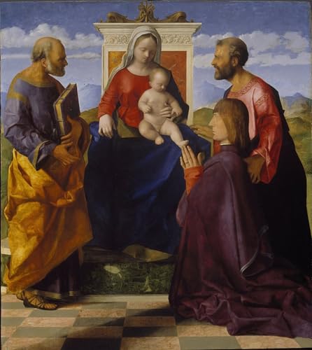 Tableau Vierge à l'enfant poster d'art mural grand format pour salon et chambre