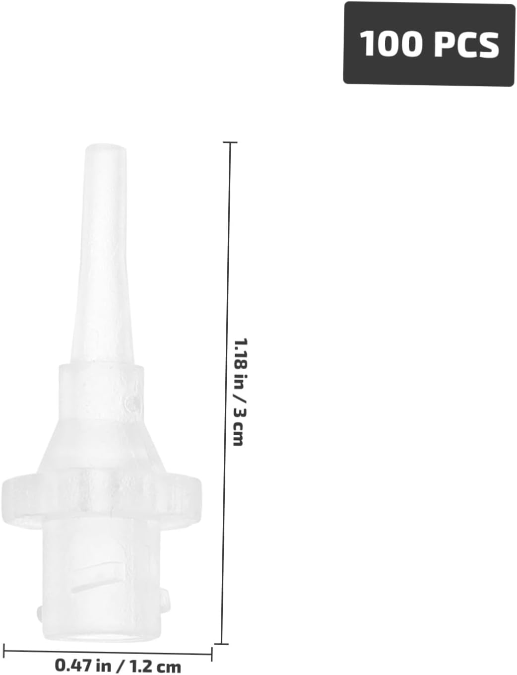 PartyKindom 100Pcs Disposable Ear Washer Tips Premium Replacement Tips for Ear Wax Removal Fit for Adults and Secure Connection for Ear Irrigation Cleaning