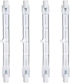Comyan 300W Equivalent R7s Linear Halogen Floodlight 4650lm 2700K J118 Security Light Bulb 118mm Length, Dimmable - 4Pack
