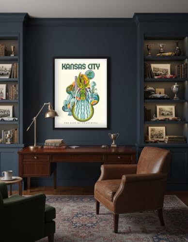 Affiche Kansas City David Klein pour mur vide déco rétro