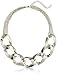 Large Link and Multi-Chain Statement Necklace, 17"
