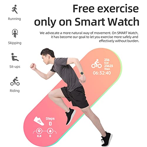 IZHIUTP Zegarek fitness Tracker, zegarek do pomiaru ciśnienia krwi, wodoodporny smartwatch ze śledzeniem snu tętna, krokomierz dla kobiet i mężczyzn (żółty)