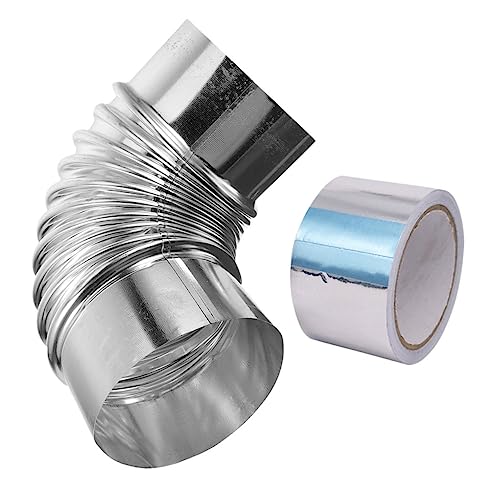 Veemoon Flexible Chimney Flue Extension Stainless Steel Elbow for Stove Chiminea Log Burner Wide Application