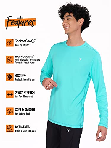 Image of TECHNOSPORT Men's Slim Fit T-Shirt - (MTOR17) Pack of 1