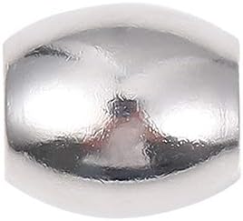 Stainless Steel Spacer Beads 10x11mm Oval Loose Charm Caps Beads for DIY Jewelry Making 10pcs with 6mm Hole - Image 6