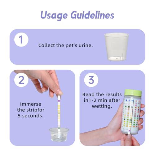Image of UTI Test Strips for Dogs, Cats, & Pets - 13 in 1-50 Count - Urinary Tract Issues - Test Strips for Pets