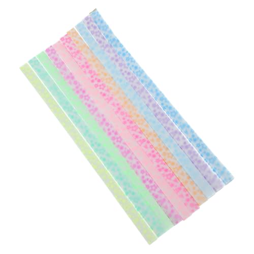 EXAOMBLE 840個 夜光星形折り紙紙 両面発光折り紙 初心者向け手芸素材 星空デザインクラフト用紙 から大人まで家 教室用