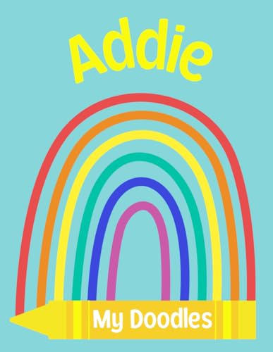 Addie: My Doodles Personalized Sketchbook for Kids: For Doodling, Drawing, Writing and Sketching, 100 Blank Pages image 2