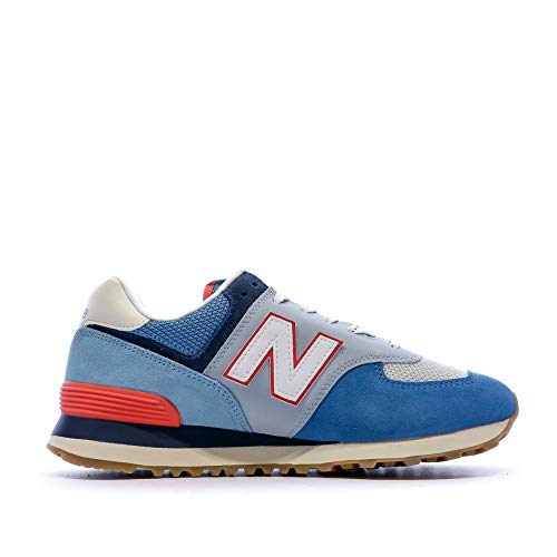 Image of New Balance Men's 574 V2 Core Sneaker, Mako Blue /Turtledove, 10.5 M