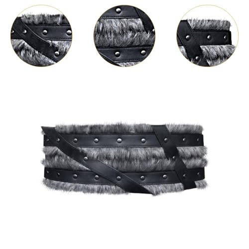 kowaku Cinto largo medieval adulto para larp fantasia de halloween design retrô couro sintético, Pre