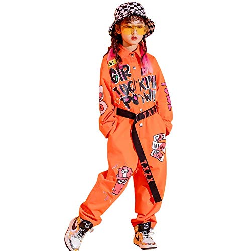 Patypeetyキッズ ダンス 衣装 ヒップホップ 子供服 男の子 女の子 オールインワン ボーイズ ガールズ ジャズ ダンス 衣装 セットアップ ジュニア hiphop 体操服 発表会 練習着 野球 運動着 男女兼用 お揃い 大量注文対応110-170