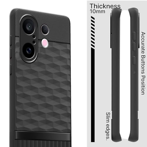 Image of amazon basics TPU Soft Back Cover for Vivo X200 FE 5G | Full Camera Protection | Flexible Shockproof Back Case for Vivo X200 FE 5G (Black)