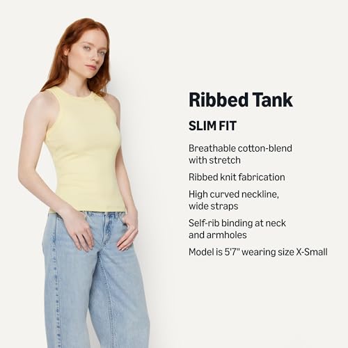 Image of Amazon Essentials Women's Slim-Fit Ribbed Tank Top