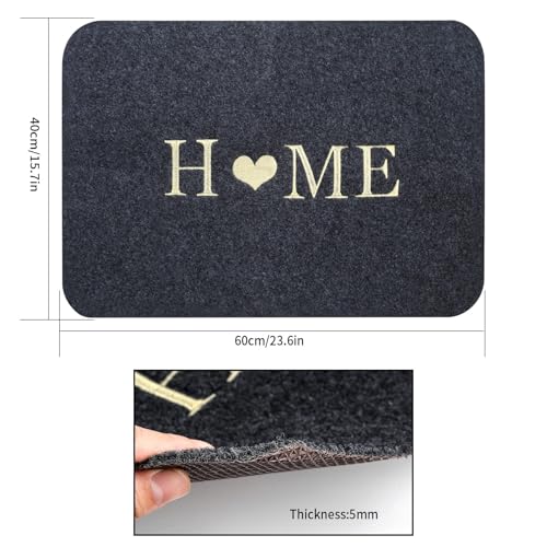 LuLuxinxin 2 STK Fußmatte Willkommen, Schmutzfangmatte, Fußabtreter, Sauberlaufmatte, Türmatte für Eingangsbereich Haustür Innen Außen, Waschbar und rutschfest - 40x60 cm