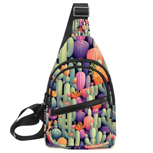 Mochila cruzada de cactus para senderismo y running ajustable