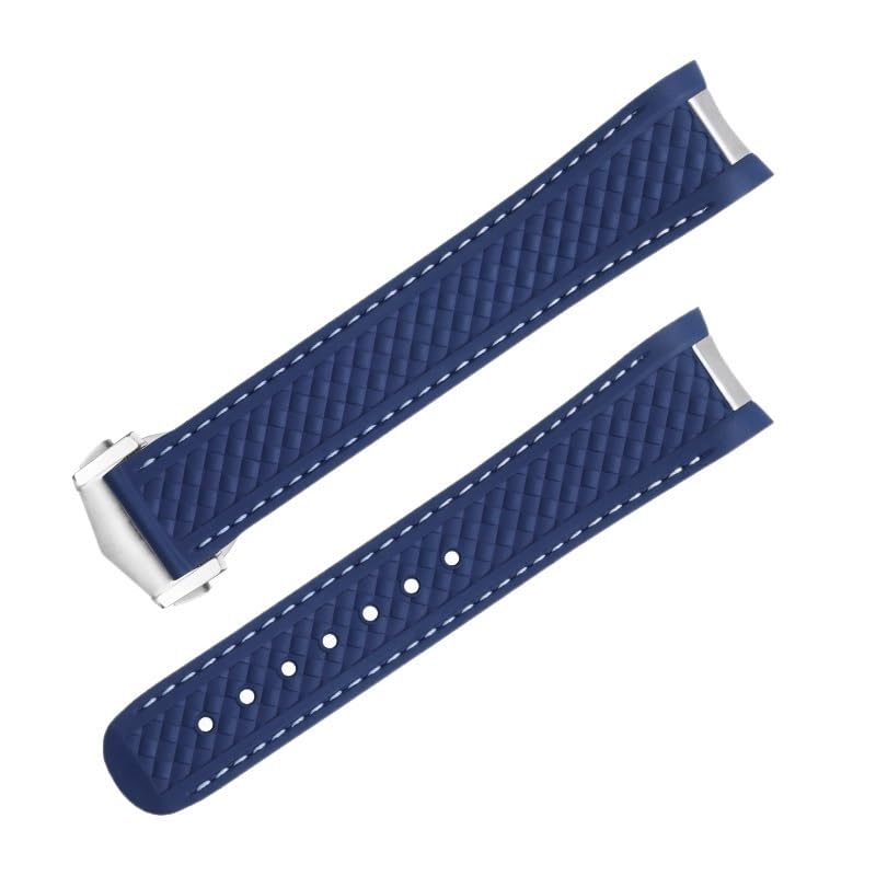 Bracelet montre caoutchouc fluoré 20mm pour Omega Aqua Terra haut de gamme