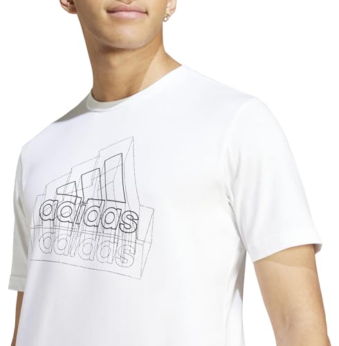 Adidas Tech BOS Graphic Tee t-shirt blanc M aux finitions haut de gamme - 4