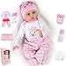 ZIYIUI 22 Pollici 55 cm Bambole Reborn Silicone Morbido Realistico Fatto a Mano Reborn Bambola Originali Neonata Bello Bambino Realtà Doll Giocattolo Regalo di Compleanno