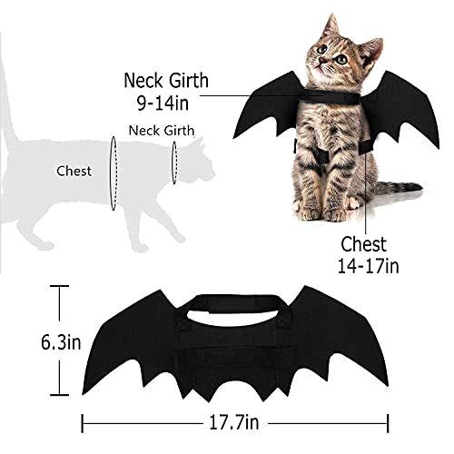 Disfraz Alas de Murciélago para Perros y Gatos Halloween miniatura 3
