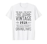 Regali di compleanno 1958. Anni di essere fantastico abbigliamento grafico in stile retrò tramonto. Legend Since 1958 Classic Graphic Tees for Him. 1958 Gag Man Regali, Decorazioni anni '80, 1958 Sunset Shirt. Nato nel 1958 Roba, Vestiti, Abiti, Forniture, Accessori.