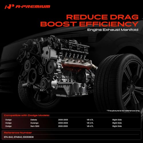 A-Premium Right Side [V8 4.7L] Exhaust Manifold Kit W/Gaskets & Hardware by A-Premium - Used condition - Image 2