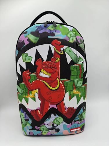 Sprayground Diablo Flexing On You DLXSV Backpack, 18"x6"x11.5", Multi-Color, Durable Faux Leather, Water-Resistant, Laptop Compatible, Travel Friendly2