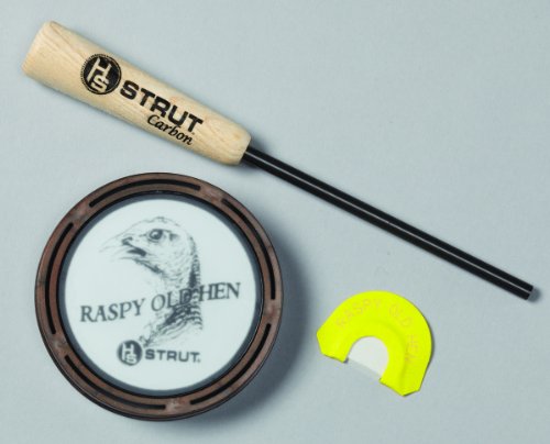 Hunters Specialties HS-STR-07011 Strut Raspy Old Hen Glass Wild Turkey Call Hunting Combo Kit thumb #3