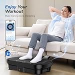 MERACH Vibration Plate Exercise Machine, Vibration Plate for Lymphatic Drainage Weight Loss, Vibrating Plate Exercise Machine with Bluetooth and LED Display, Workout Equipment for Women Men Home - Image 3