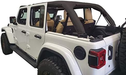 Dirtydog 4x4 Roll Bar Cover - for Jeep JL4 Door - Soft top - Black