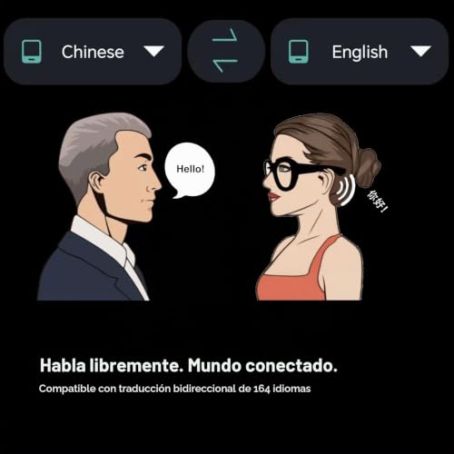 Gafas inteligentes de traducción OhO sunshine con altavoz Bluetooth y marco plateado 5